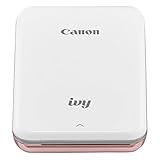 Canon IVY Mini Photo Printer for Smartphones (Rose Gold) - Sticky-back prints, Pocket-size
