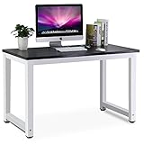Tribesigns Modern Simple Style Computer Desk PC Laptop Study Table Workstation for Home Office, Black