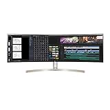 LG 49WL95C-WE 32:9 UltraWide Monitor 49' Dual DQHD (5120 x 1440) IPS Display, HDR10, USB Type-C with 85W Power Delivery, Ambient Light Sensor, 2 x Stereo Speaker with Rich Bass - Silver