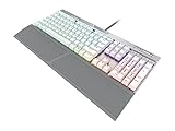 Corsair K70 RGB MK.2 SE Mechanical RAPIDFIRE Gaming Keyboard - USB Passthrough & Media Controls - PBT Double-Shot Keycaps - Cherry MX Speed - RGB LED Backlit - White