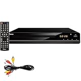 Impecca DVHP9117 DVD Player for TV Multi-Region HDMI, RCA AV Cable, USB, CD MP3 Playback, with Remote Compact HDMI DVD Player, Progressive scan Up-Convert to 1080P, LED Display 2.0 CH, 100-240V
