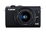 Canon EOS M200 Compact Mirrorless Digital Vlogging Camera with EF-M 15-45mm Lens, Vertical 4K Video Support, 3.0-inch Touch Panel LCD, Built-in Wi-Fi, and Bluetooth Technology, Black