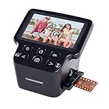 Magnasonic All-in-One 24MP Film Scanner with Large 5' Display & HDMI, Converts 35mm/126/110/Super 8 Film & 135/126/110 Slides into Digital Photos, Built-in Memory (FS71)