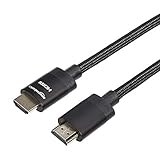 Amazon Basics Premium-Certified Braided HDMI Cable (18Gpbs, 4K/60Hz) - 10 Feet, Black
