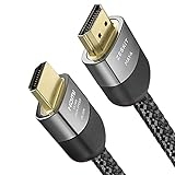 Zeskit Certified 2.1 8K HDMI Cable 48Gbps 4K120Hz Compatible with Soundbar eARC HDR10 VRR Dolby Vision Atmos HDCP 2.2 & 2.3 Gaming PS5 Xbox Series X Apple TV Roku Monitor (Ultra High Speed Maya 6ft)