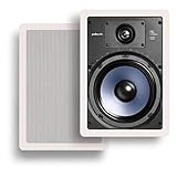 Polk Audio RC85i 2-Way Premium in-Wall 8' Speakers (Pair) | Perfect for Damp and Humid Indoor/Outdoor Placement (White, Paintable Grille)(Pack of 2)