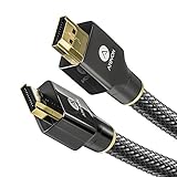 ATEVON 4K HDMI Cable 10 ft High Speed 18Gbps HDMI 2.0 Cable - HDCP 2.2-4K HDR, 3D, UHD 2160P, 1080P, Ethernet - 28AWG Braided HDMI Cord - Audio Return Compatible with TV, Roku, PC, PS4