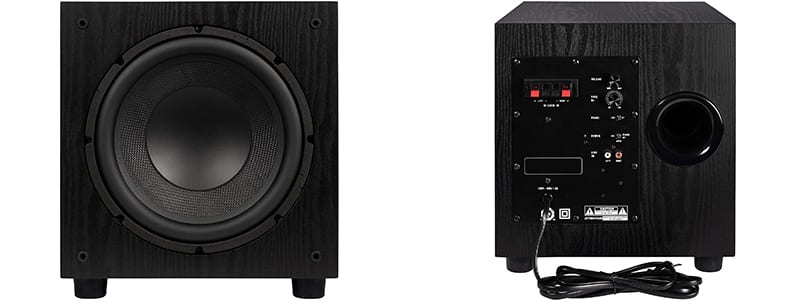 elac sub1010 120 watt 10 powered subwoofer