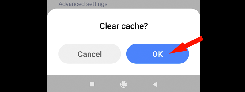 how to clear cache on android 11
