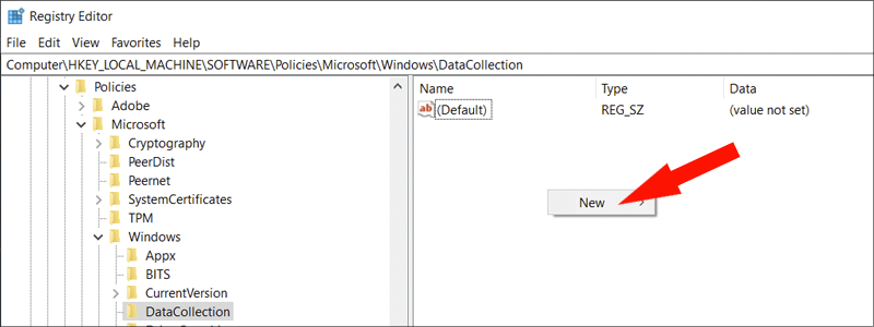 how to disable telemetry and data 17