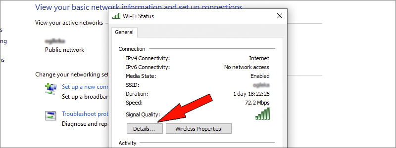 how to find mac address on windows 10 10