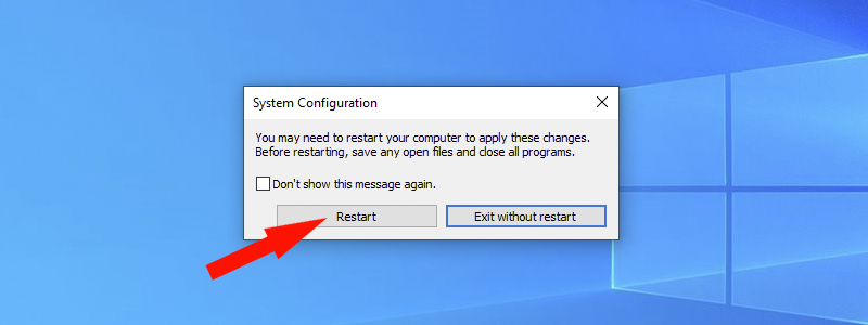 how to get out of safe mode on windows 10 7
