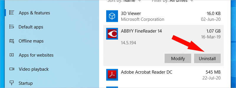 how to uninstall drivers on windows 10 e