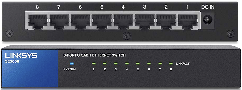 linksys 8-port metallic gigabit switch se3008