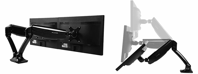 loctek dual monitor arm d5d
