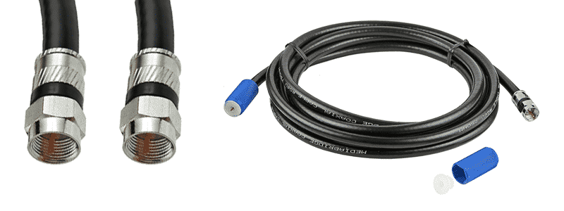 mediabridge coaxial cable with f-male connectors