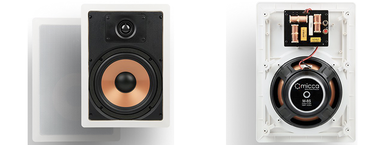 micca m-8s 8 inch 2-way in-wall speaker