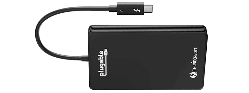 plugable thunderbolt 3 external ssd nvme drive
