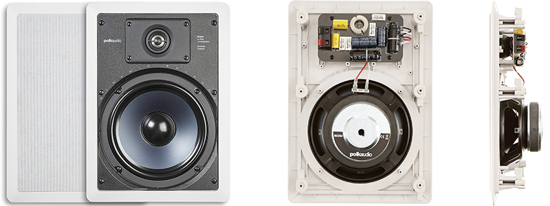 polk audio rc85i 2-way premium in-wall 8 speakers