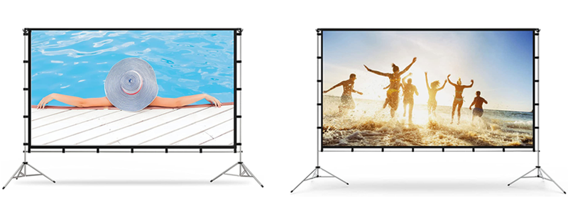 vamvo projector screen with stand